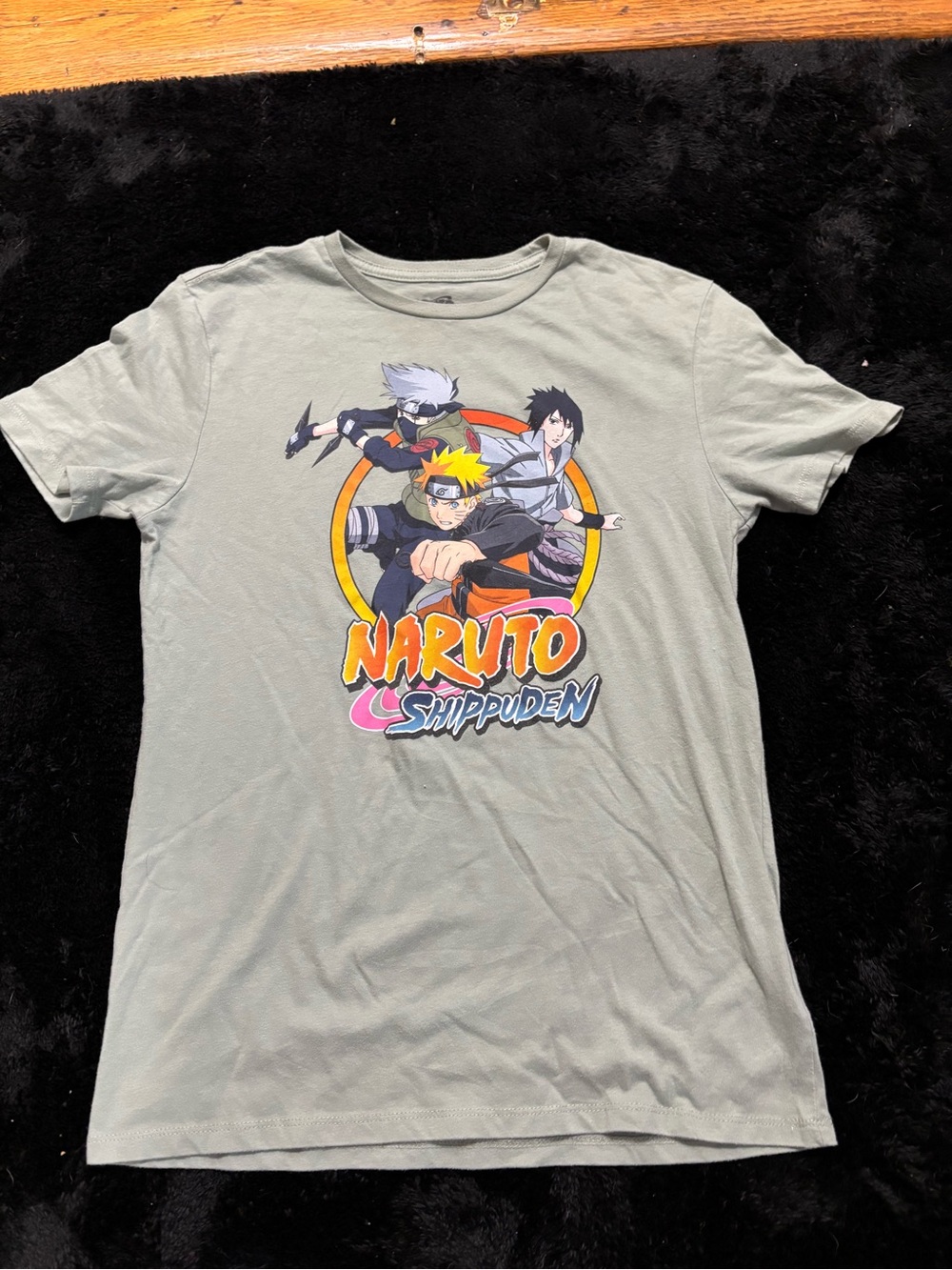 Naruto Shippuden Graphic Tee in Light Sage